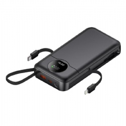 Custom Logo Powerbank 10000mAh 20000mah Li Polymer Portable OEM Flat Ultra Slim Thin Power Bank for iPhone