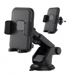 3-in-1 Suction Cup Phone Holder Windshield Dashboard Air Vent Dashboard Windshield Suction Cup Car Phone Mount